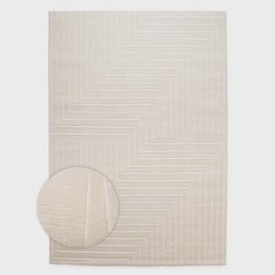 Nordic Weavers Scandinavisch vloerkleed - Contour Edge crème - 160x230