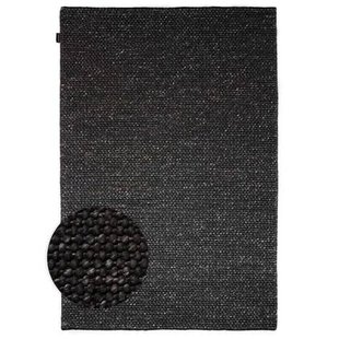 Nordic Weavers Wollen vloerkleed - Løkke zwart - 240x340 cm