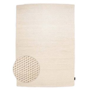 Nordic Weavers Wollen vloerkleed - Vridning wit - 160x240 cm