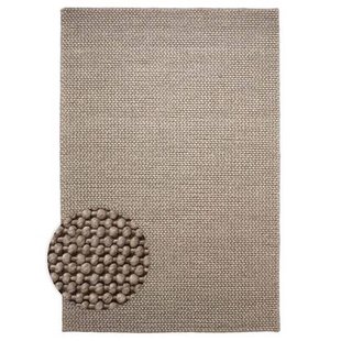 Nordic Weavers Wollen vloerkleed - Løkke zandkleur - 240x340 cm