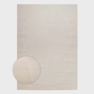Nordic Weavers Scandinavisch vloerkleed - Contour Circle crème -