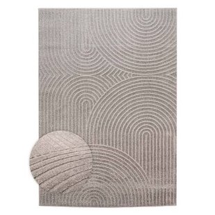 Nordic Weavers Scandinavisch vloerkleed - Contour Curve grijs - 80x150