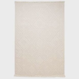 Nordic Weavers Japandi vloerkleed - Knit Tribe wit - 80x150 cm