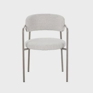 Bronx71 Eetkamerstoel Nicky gemêleerde stof beige