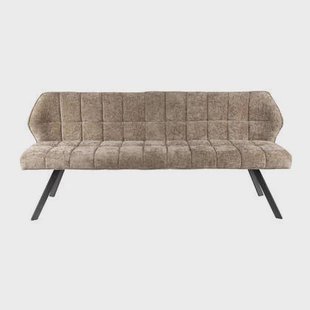 Fraaai Ramon eetkamerbank 180 cm geweven - champagne