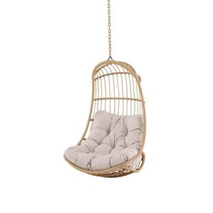 Nest outdoor Carter Hangstoel Naturel - Met Zitkussen