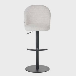 Bronx71 Barkruk Odin gemêleerde stof beige 63-83 cm