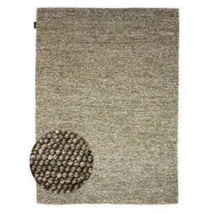 Nordic Weavers Wollen vloerkleed - Fjell olijfgroen - 200x300 cm