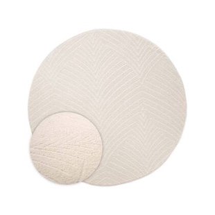 Nordic Weavers Rond vloerkleed Scandinavisch - Contour Leaf crème -