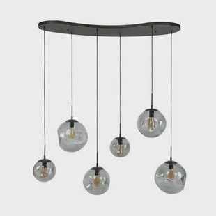 Giga Meubel - Hanglamp Zwart Glas - 135x60x150cm - Stellar