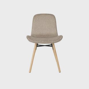 Giga Meubel - Eetkamerstoel Bruin|Naturel - Zithoogte 46cm - Lester