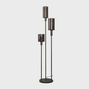 Giga Meubel - Vloerlamp Bruin Metaal|Glas - 33x33x165cm - Sepiora