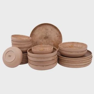 James Cooke - Dune - Serviesset - 6 persoons - 24 delig - Lichtbruin