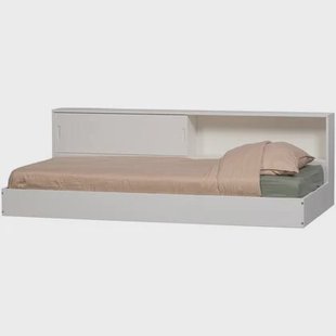 WOOOD Carter Bed - Grenenhout - Wit - 90x200