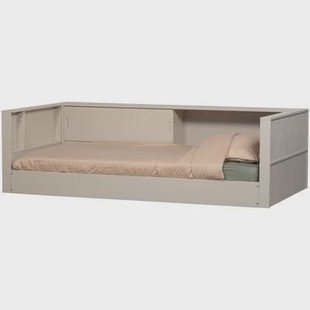 WOOOD Carter Bedbank - Grenenhout - Dust|Beige - 90x200