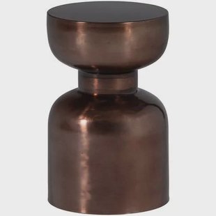 WOOOD Frits Bijzettafel - Metaal - Brons - 47x30x30