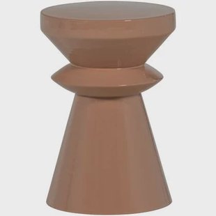 WOOOD Fedde Bijzettafel - Metaal - Oud Roze - 47x30x30