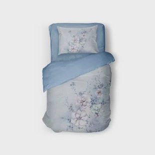 Eleganzzz Dekbedovertrek Micropercal Spring Dreams - blue