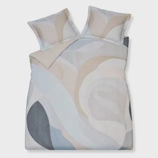 Elements Dekbedovertrek | 200 x 200|220 cm | Grijs | Beige | Blauw