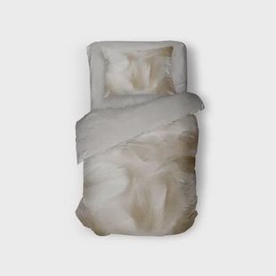 Eleganzzz Dekbedovertrek Micropercal Feathered Bliss - sandy beige