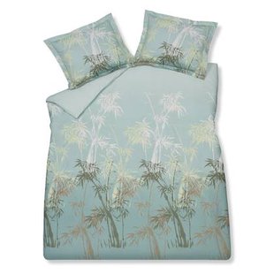 Palm Paradise Dekbedovertrek Thyme | 140 x 200|220 cm | Groen | Blauw