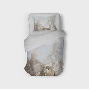 Eleganzzz Dekbedovertrek Micropercal Flowing Serenity - soft beige