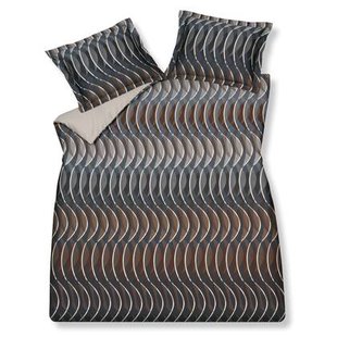 Mirage Dekbedovertrek | 200 x 200|220 cm | Bruin | Blauw