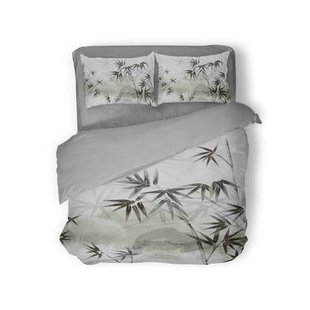 Eleganzzz Dekbedovertrek Micropercal Silent Grove - grey