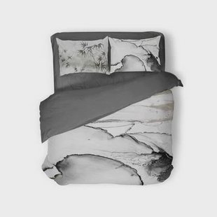 Eleganzzz Dekbedovertrek Micropercal Crystal Drops - grey