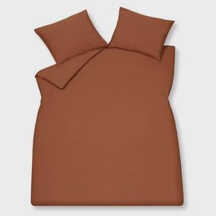 Washed Cotton Dekbedovertrek Rusty Brown | 140 x 200|220 cm | Bruin