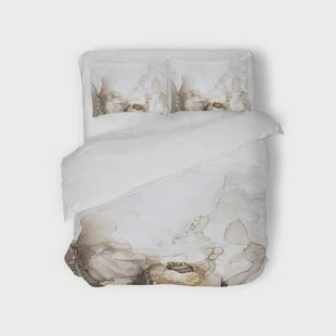 Eleganzzz Dekbedovertrek Micropercal Flowing Serenity - soft beige