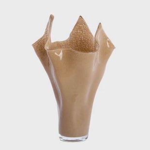 Light & Living Light&living Vaas Ø42x53 cm AIORA glas melk beige