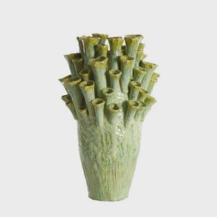 Light&living Vaas deco Ø28,5x46,5 cm KYRAL keramiek mint groen