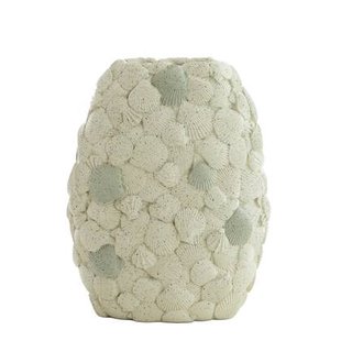 Light & Living - Vaas SHELL - 31.5x19.5x40cm - Wit