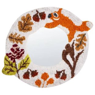 Beliani - BORITI - Wandspiegel - Meerkleurig - Katoen