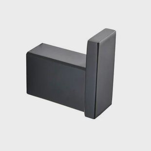 XIVADA Handdoekhaak Noto - Met schroefset - Rvs - Zwart - 1 stuk