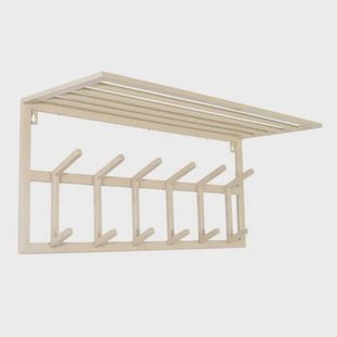 LOFT42 Kapstok Jaimy - Beige - Metaal - 6 dubbele haken - 80x35x30