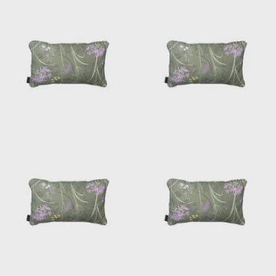 Madison - Sierkussen Donna green canvas eco - Ca. 30x50 cm - Set van 4