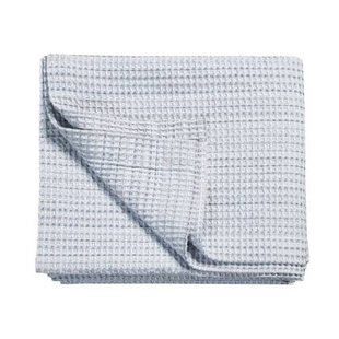 Bedsprei | Wafeldeken Pure 31 Faded Denim | 180 x 260 cm | Wit | Blauw