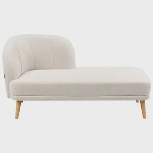 Beliani-TANLAY-Chaise longue-Lichtbeige-Linkszijdig-Polyester