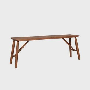 Bank Eston Bruin - Hout - 120x45x33cm (BxHxD)