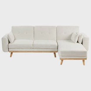 Beliani - KAARINA - Hoekbank - Wit - Linkszijdig - Polyester