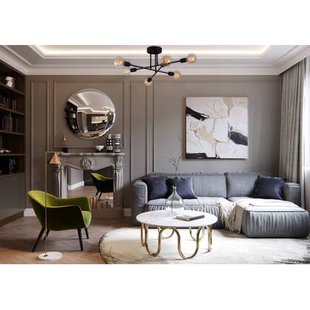 Asir Kroonluchter - Zwart - 64 x 30 x 64 cm