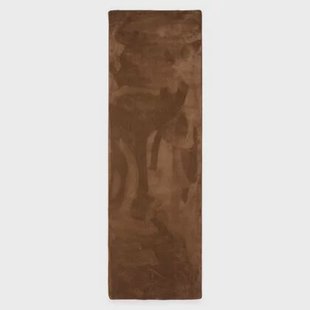 Tapeso Loper zacht - Plush bruin - 80x250 cm