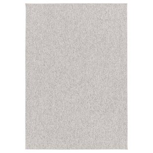 Tapeso Wasbaar vloerkleed wol - EcoFibre ivoor|antraciet - 80x150 cm