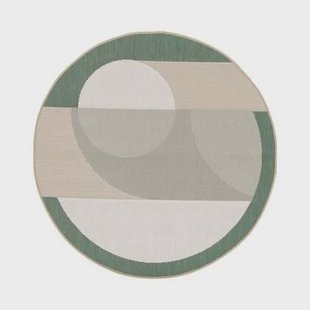 Tapeso Rond buitenkleed - Verdance Solis groen - 120 cm