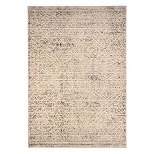 Tapeso Modern vloerkleed - Fancy Tribute wit|zwart - 160x230 cm