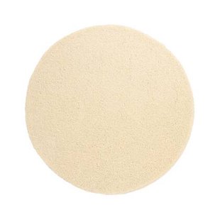 Tapeso Hoogpolig vloerkleed shaggy Trend effen rond - crème - 120 cm