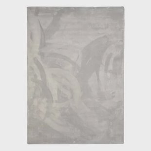 Tapeso Zacht vloerkleed - Plush zilver - 160x230 cm