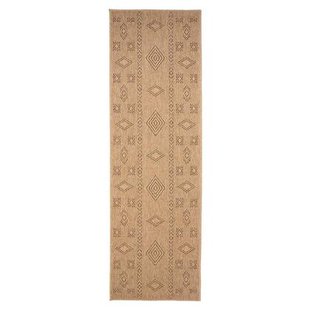 Tapeso Jute balkonkleed - Boho Bliss beige|bruin - 80x250 cm